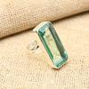 Aqua Apatite Gemstone Handmade 925 Solid Sterling Silver Jewelry Ring For Wedding Gift