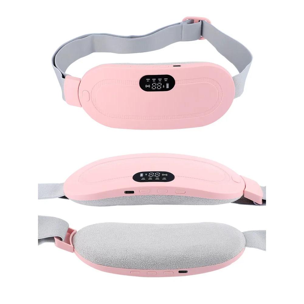 Электрический многоразовый массажер с подогревом для менструальной боли в пояснице, пояс для боли в животе, менструации и колик