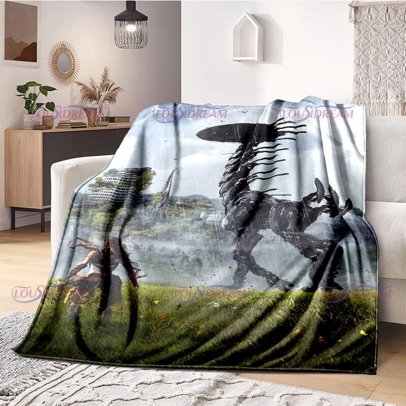 Одеяло для любителей геймеров Horizon Zero Dawn, игровое одеяло, флисовое одеяло, одеяло для взрослых и детей, покрывало для геймера, подарки