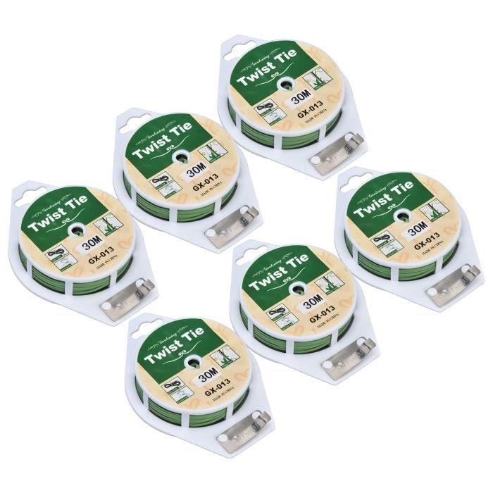 Крепеж для растений VGEBY - Зеленая крученая проволока со встроенным резаком - 30 метров