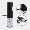 Electric Wine Opener, Rechargeable Automatic Wine Corkscrew Bottle Opener With Foil Cutter With LED Light For Home Party Restaurant Wedding Gifts
