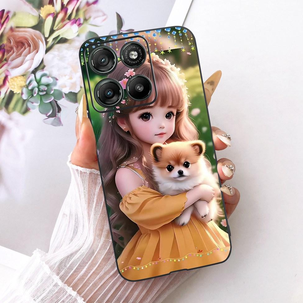 Black Case For Motorola Moto G77 Cover XT2621-4 Fashion Butterfly Cute Luxury Painted Silicone Casing For Moto G77 Motorola G77
