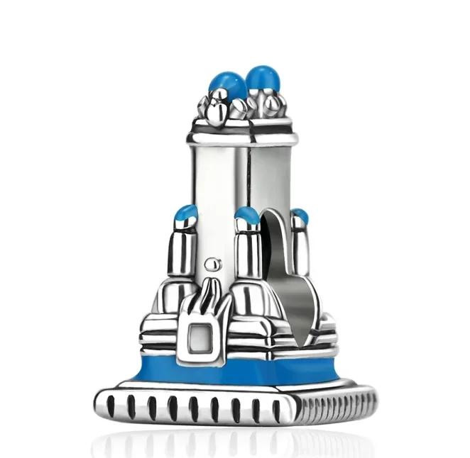 Новая Медная Архитектура Башня Замка Колесо Обозрения Шарм Подходит для Оригинальных Подвесок Браслетов Ожерелья Женщины DIY Ювелирные Изделия