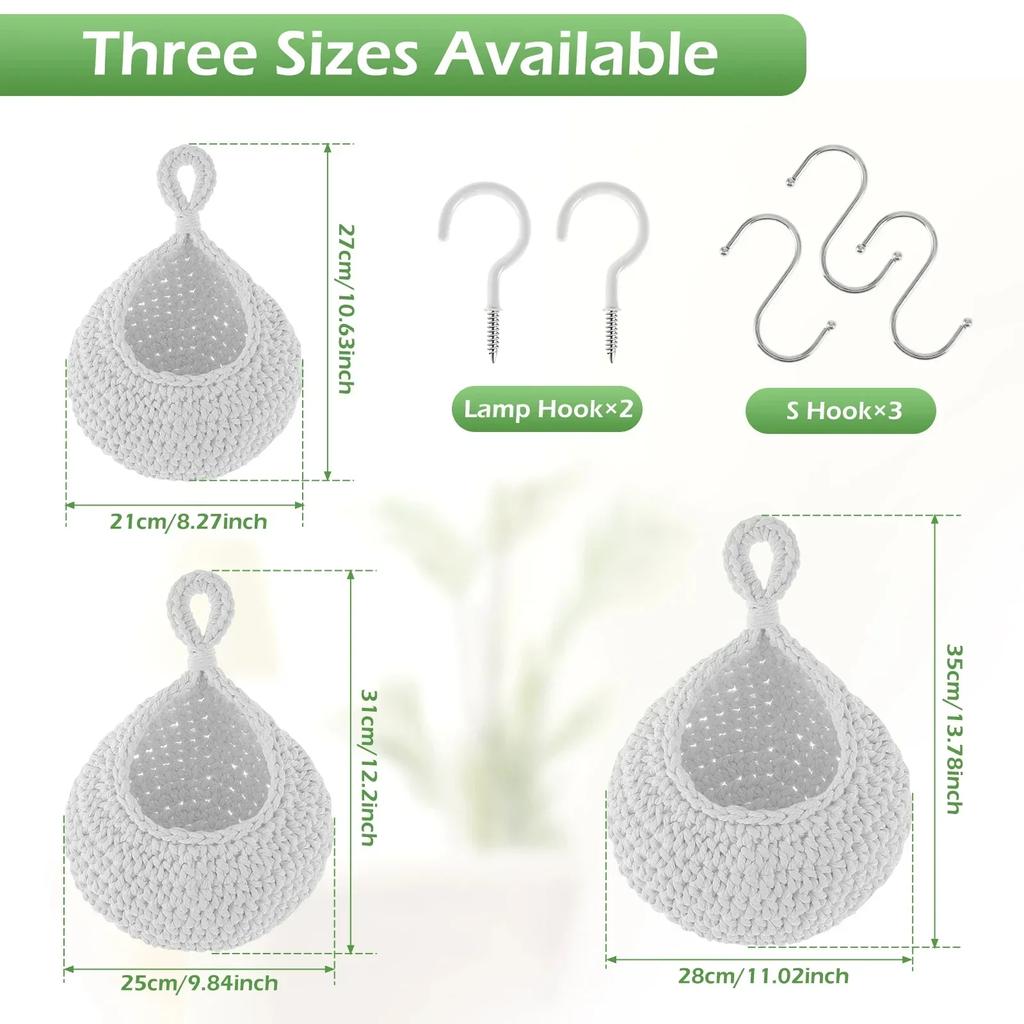 Подвесные корзины, корзина для лука, пальто, богемное хранение, крючки для фруктов, настенные для кухни, дома, ресторана, чесночные овощные горшки