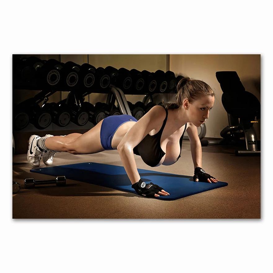 Сексуальные женщины фитнес бодибилдинг мотивационный принт искусство холст плакат для украшения гостиной домашний декор стен картина