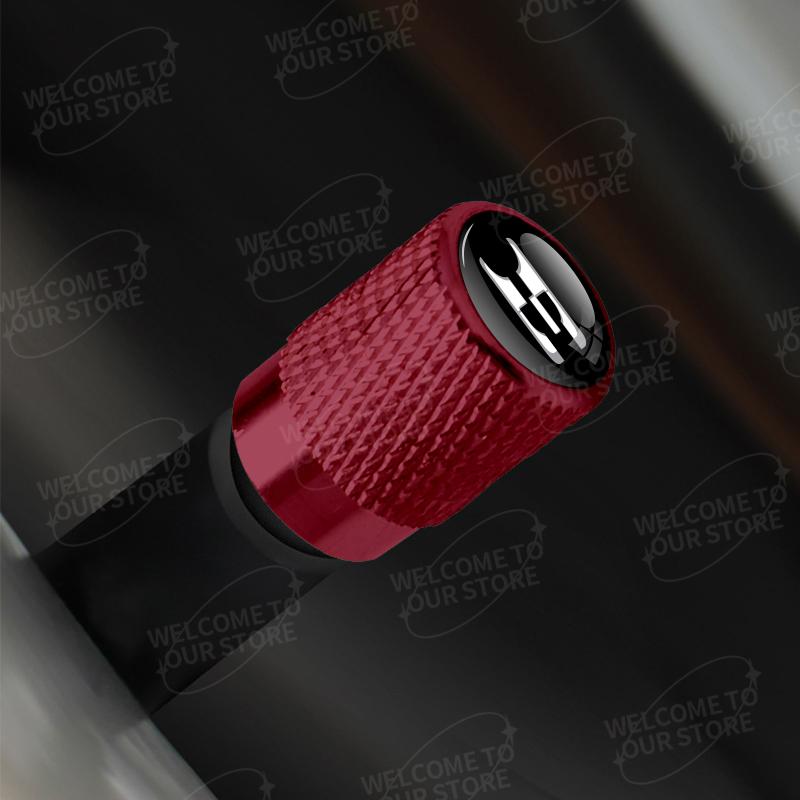 NNVJ9 Aluminum For Kia E Logo Stinger Sorento K5 K9 K3 K2 Stonic GT Line 4pcs Car Decor Wheel Tire Valve Caps Stem Cover Accessories