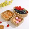 Smooth Surface Japanese Salad Bowl Stackable Fruit Platter Wooden Tableware Tray  Kitchen