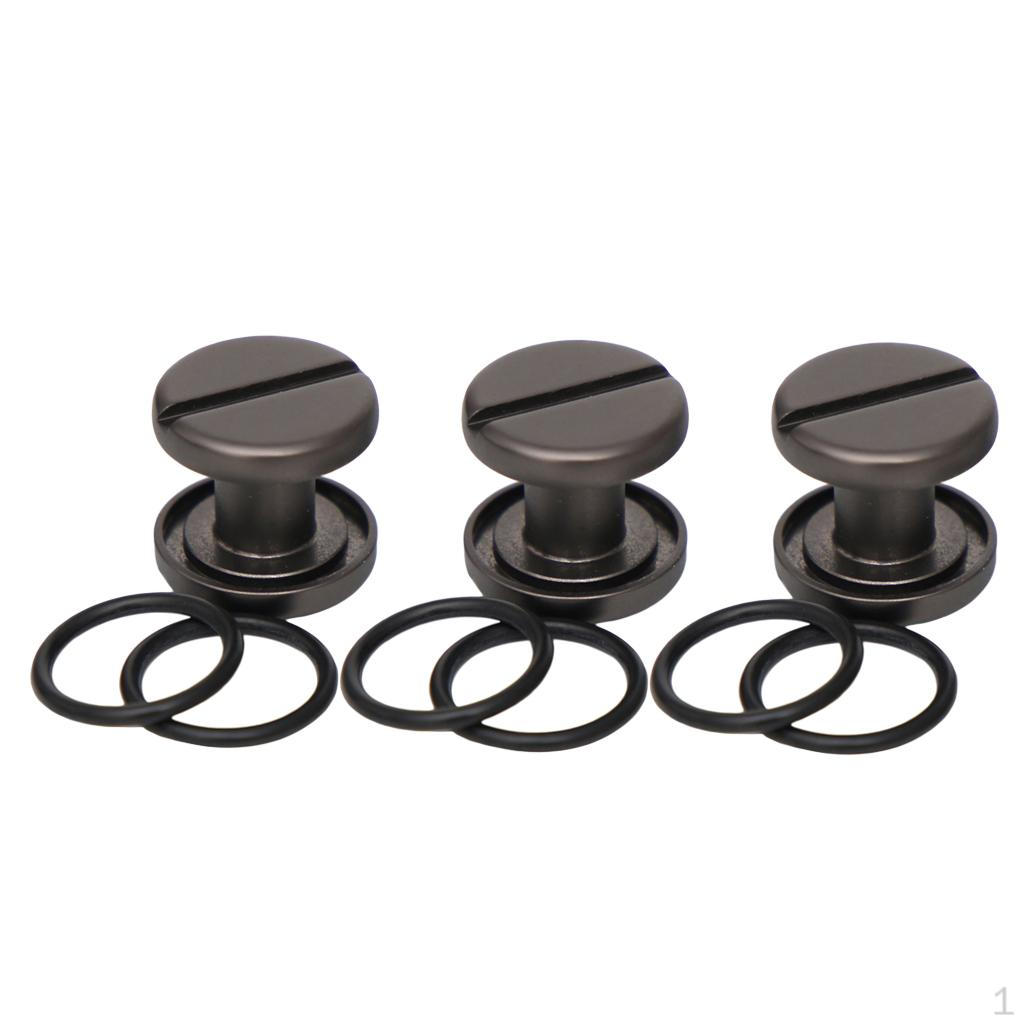 6pcs Stainless Screw Backplate Pad & BCD Attachment