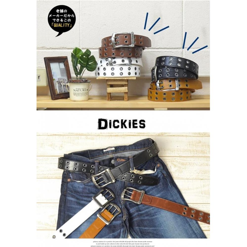 Нет [dickies] Ремень с двойной пряжкой и люверсами из ПУ-кожи Ds0126c 06 Белый