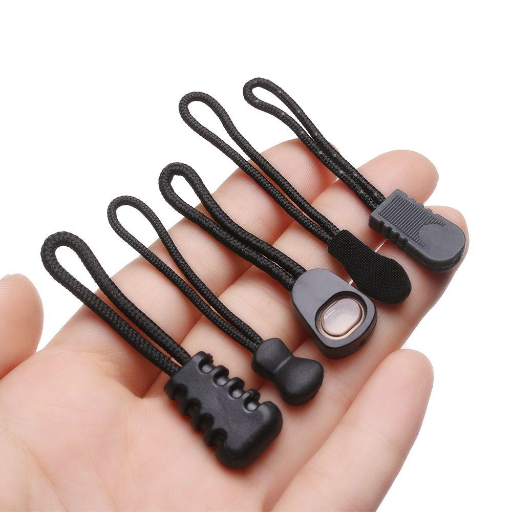 Buckle Suitcase Tent Backpack Zipper Pull Zip Puller Replacement Ends Lock Zips Cord Rope Pullers