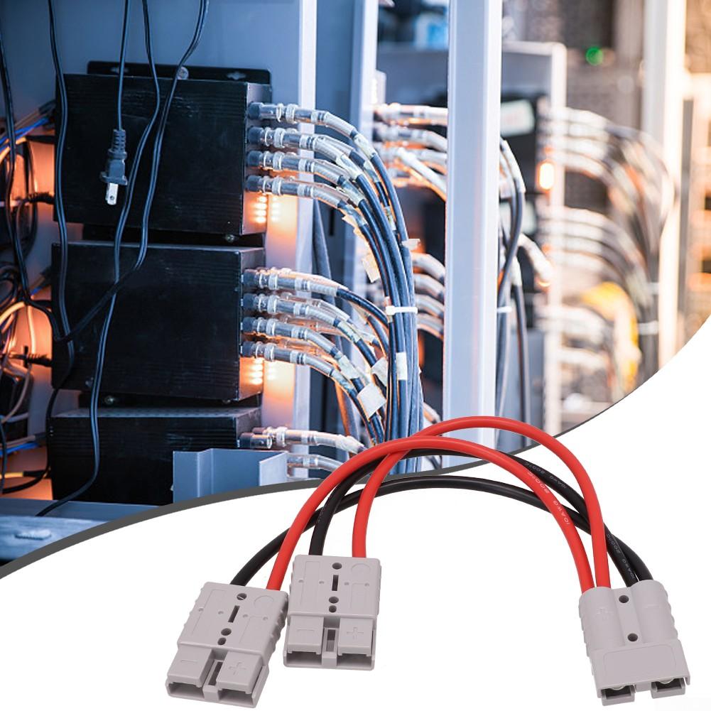 Серый двойной Y-адаптер, разъем 1 шт., 4/6 мм, 50 А