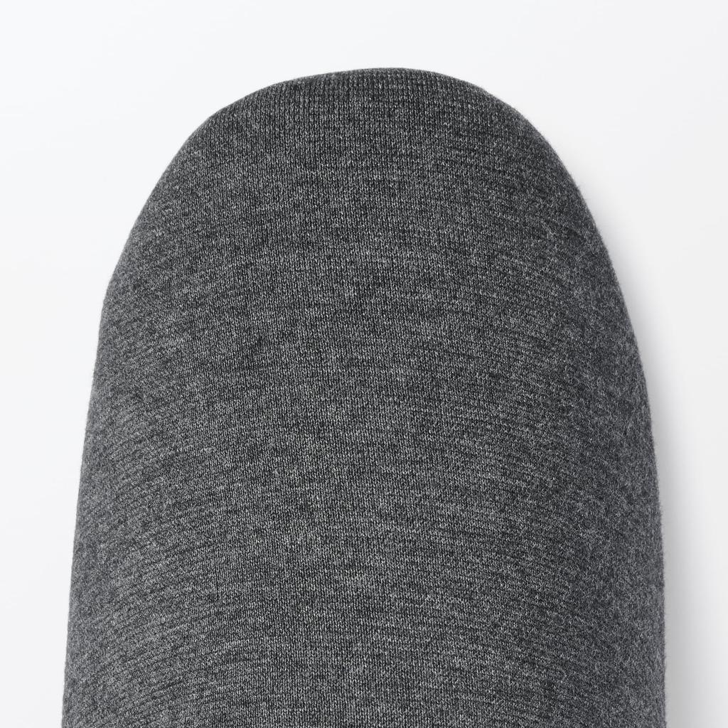 MUJI Смесь хлопка Джерси Портативные комнатные тапочки Серые Размер M 22-24,5 см - Япония