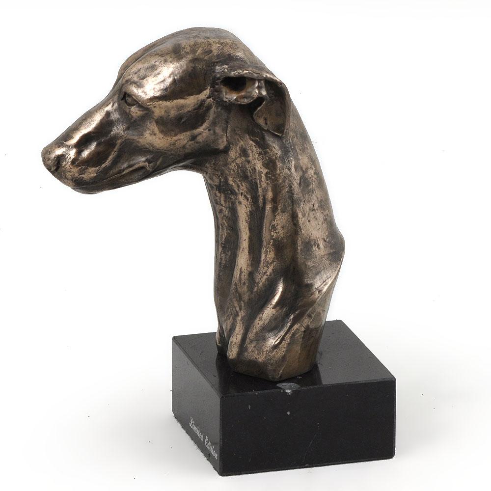 Whippet, Chart Angielski - Statuetka Psa, Popiersie Na Kamiennej Podstawie, Rzeźba, Trofeum Na Wystawę Psów Marki Art-Dog