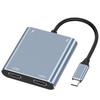 Type C To Dual HDMI MST Hub USB C Dock 4K Display Multi Screen Extended Monitor Adapter for Laptop PC MacBook