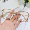 Trend Transparent Glasses Frame Women Fashionable Oversize Pink Clear Eyeglasses Spectacles Frame Fashion Optical Eyewear