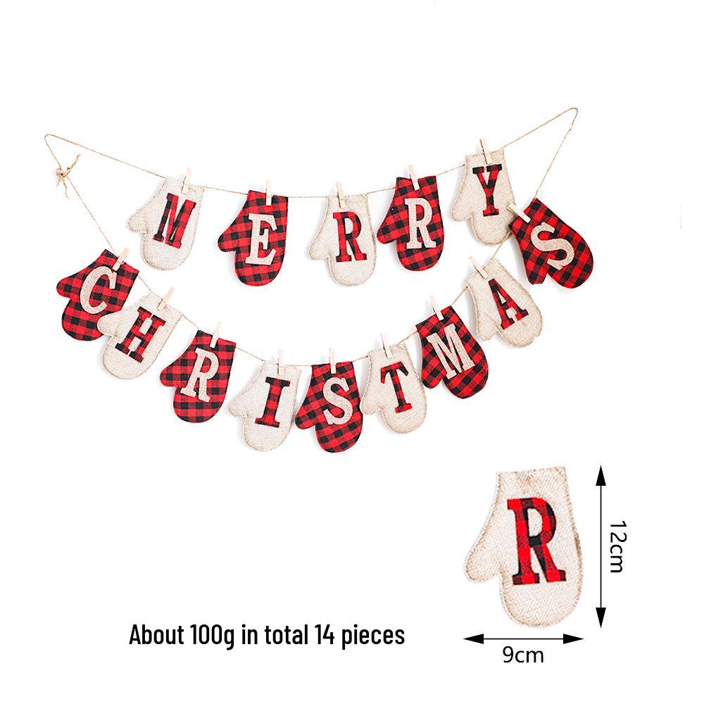 Handmade Burlap Christmas Decorations: Merry Christmas Bunting and Stockings