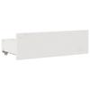 Solid Wood Bed with Shelf Without Mattress White 75 x 190 cm Pine