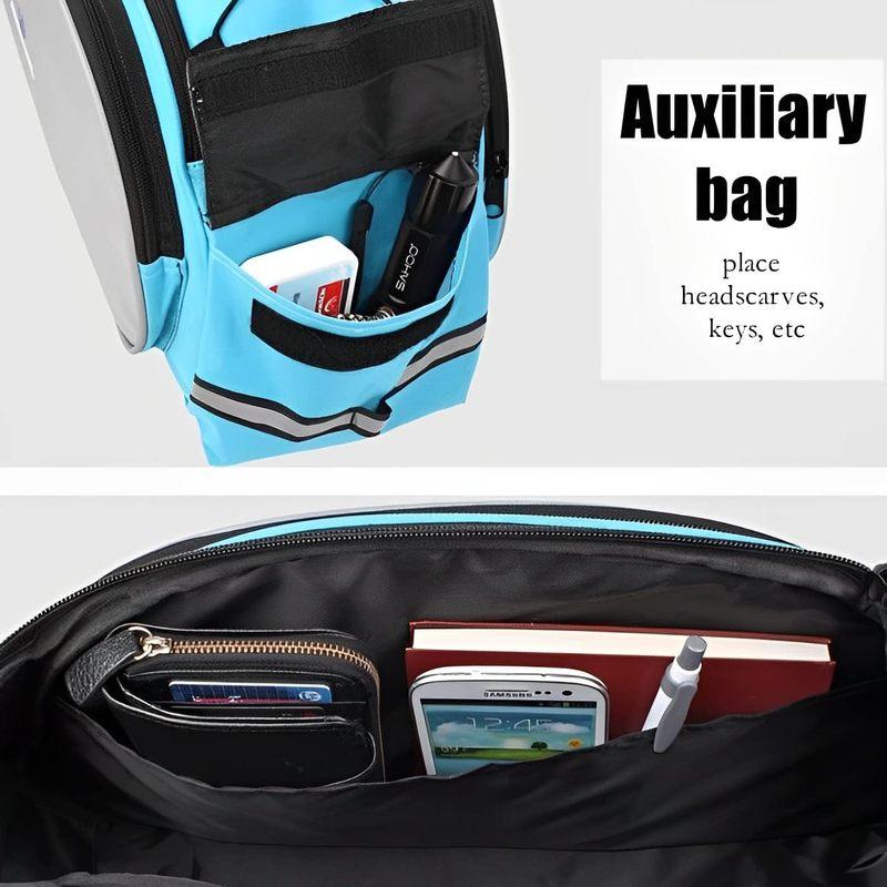 Bike Bag Rear Rack Bag Universal Bike Seat Bag with Removable Shoulder Strap Large Capacity Bicycle Storage Bag