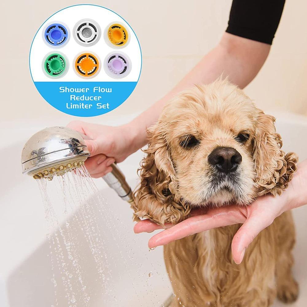 Colorful Water Flow Restrictor Plastic Flow Control Valve Shower Flow Limiter Kitchen Bathroom