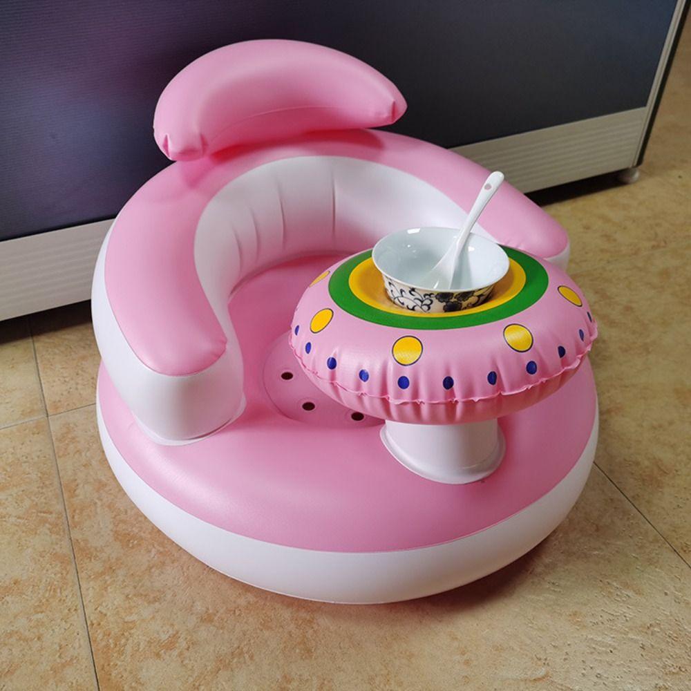 Music Feature Infant Inflatable Seating Chair Toddler Practice Sitting Stool Children Supplies