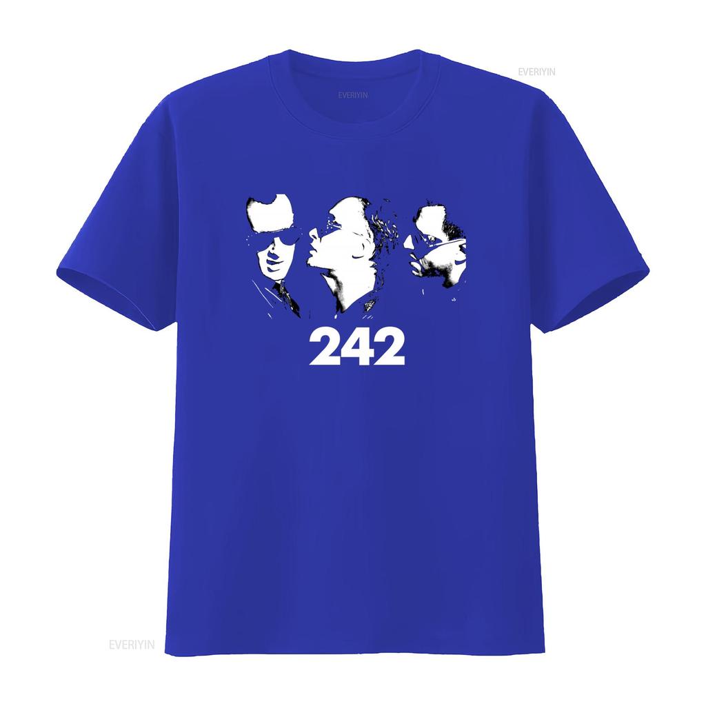 Front 242 Group Music Black T Shirt Full Size S To 5XL CB1096 Rock Band vintage Washed graphic Breathable Comfortable Unisex
