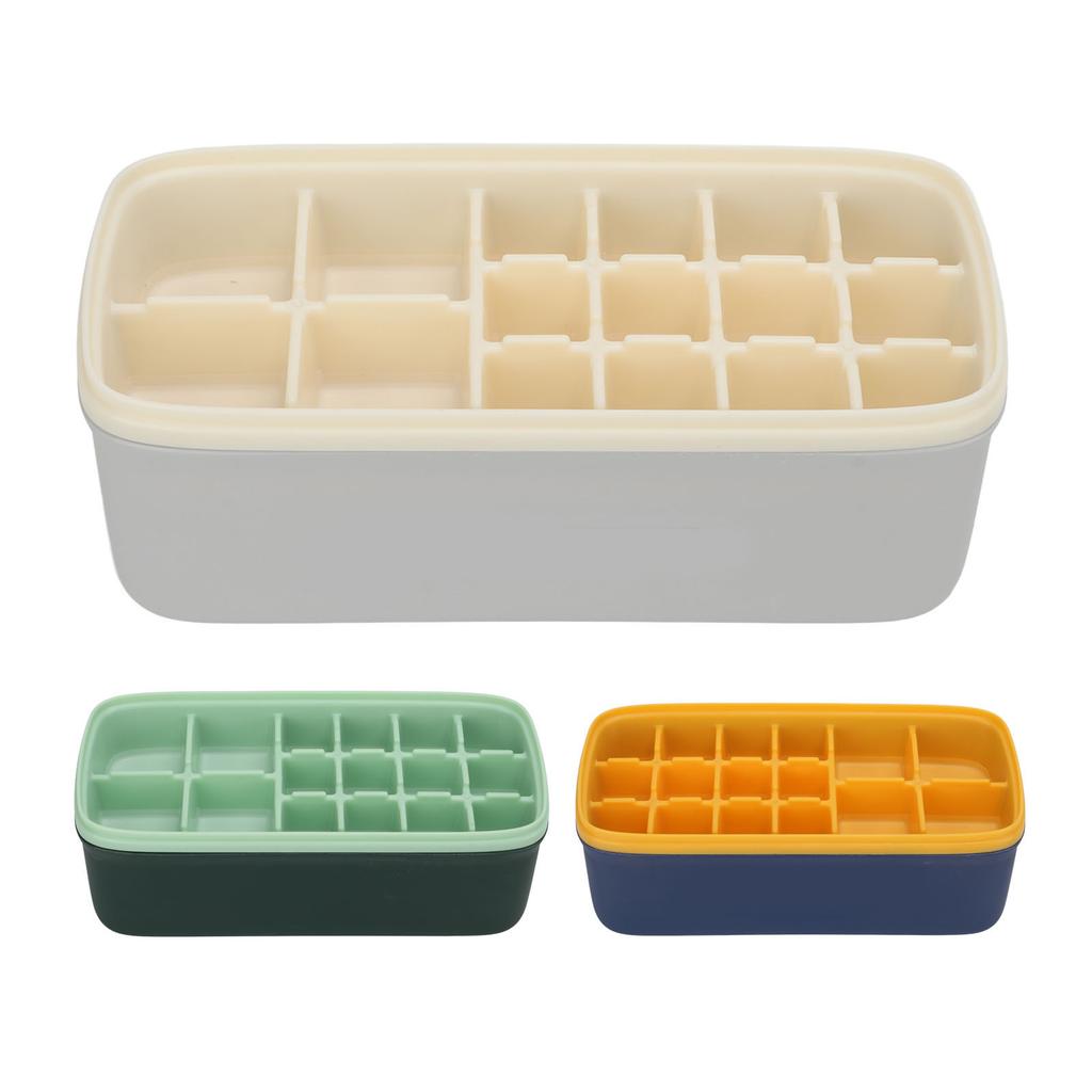 Ice Cube Tray Office Home Soft Reusable Silicone Ice Cube Mold Large Capacity Ice Maker With Lid Ice