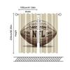 2 Pcs, Filtering Curtains (excluding Rods, Non-movable, Without Batteries) American Football1backgroundsuitable for Use In