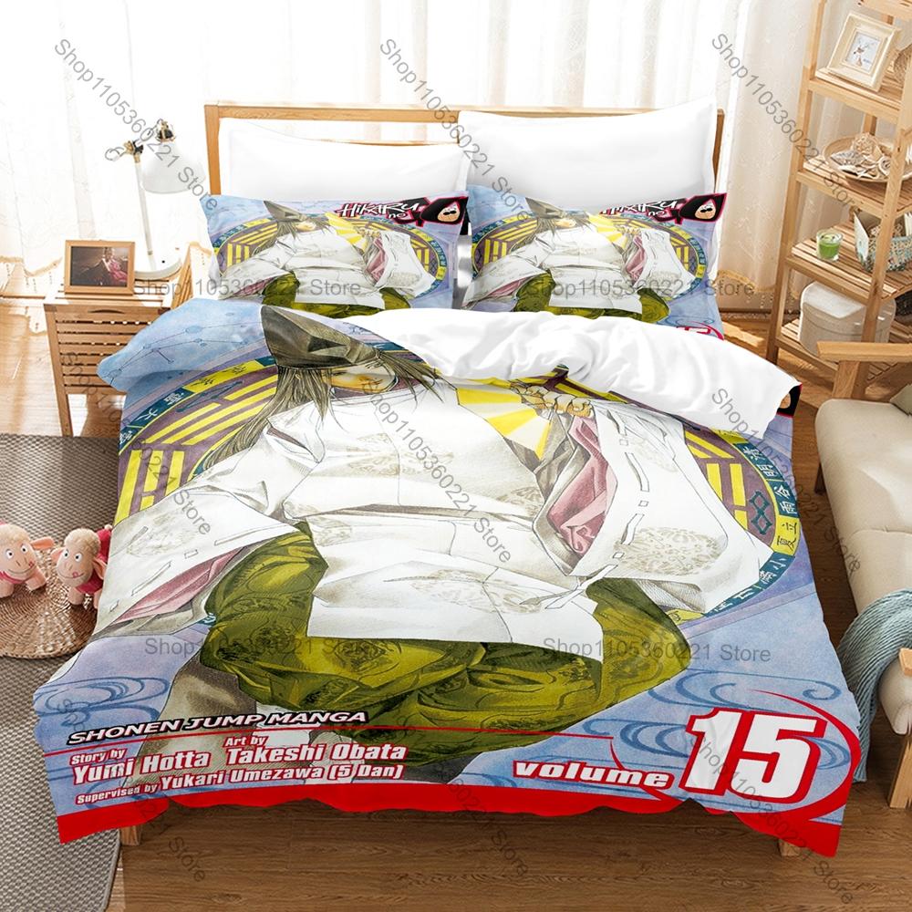 Classic Board Game Anime Hikaru No Go 3PCS Bedding Duvet Cover + 2 Pillowcases Go Player Fan Quilt Set Classic Board Game