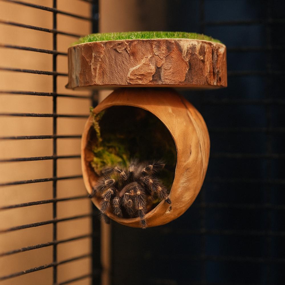 Magnetic Spider Hide Cave Mini Magnetic Spider Habitat Jumping Spider Shelter  for Mantis Tarantula