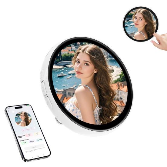 Умный электронный бейдж Цифровой бейдж с возможностью персонализации с отображением видео и фото Перезаряжаемый клипсовый сенсорный бейдж для мероприятий и конференций Персонализированный