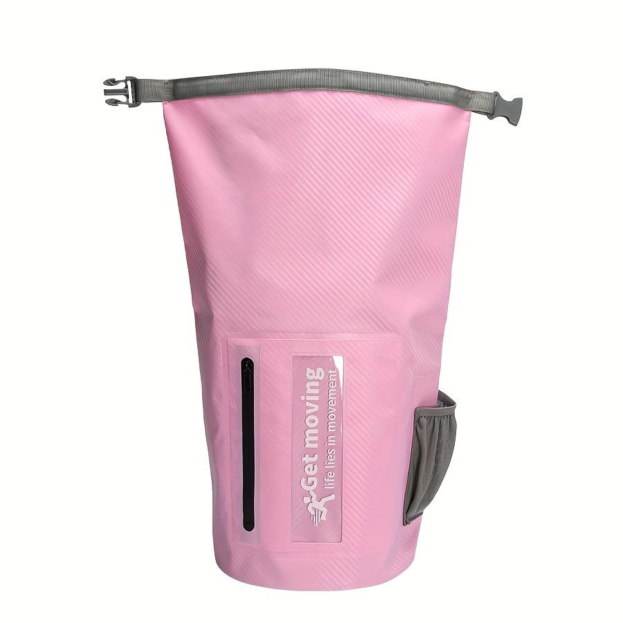Carbon Fiber Double Shoulder Guard Bucket Carbon Fiber Embossed Material Bucket Bag Fashionable Dry Bag Swimming Bag Camping Bag