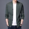 Stylish Men's Korean Knitted Cardigan - Lightweight Spring Sweater