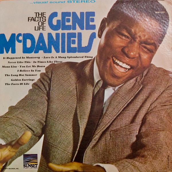 Виниловая пластинка GENE MCDANIELS - Facts Of Life SUS5122 SUNSET 1966 США Джаз Б/у