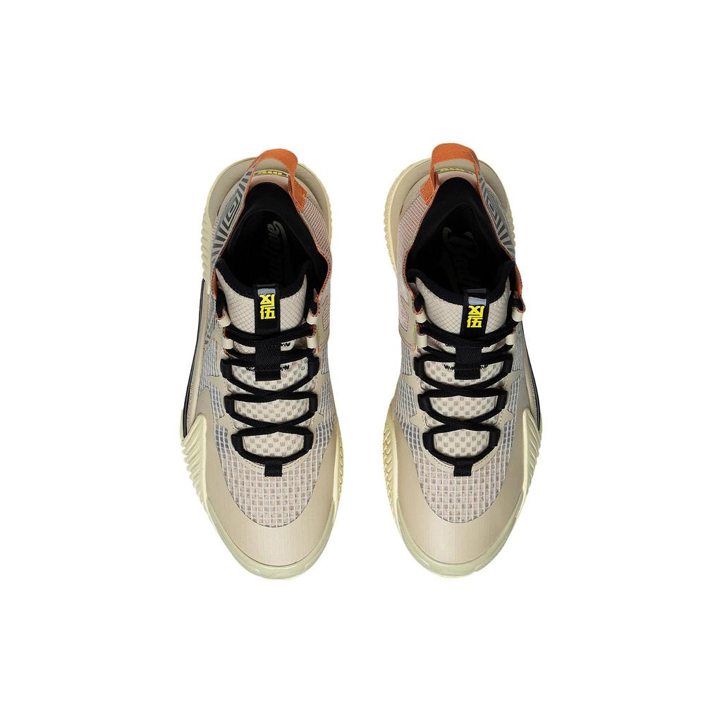 Баскетбольные кроссовки Li Ning Badfive 2 Low, износостойкие, дышащие, низкие, мужские, бежево-желтые, ABFS003-20