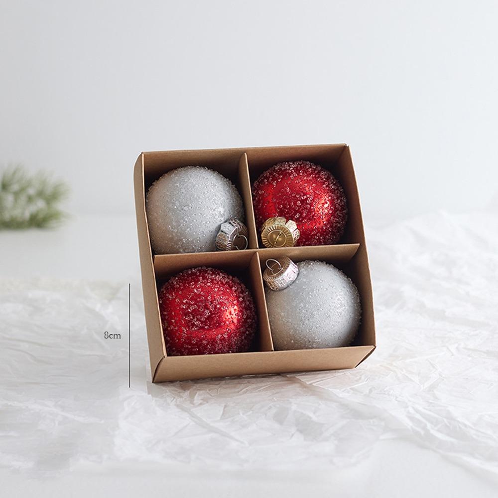 Glitter Christmas Hanging Balls Shatterproof Merry Christmas Decor  Holiday Festive