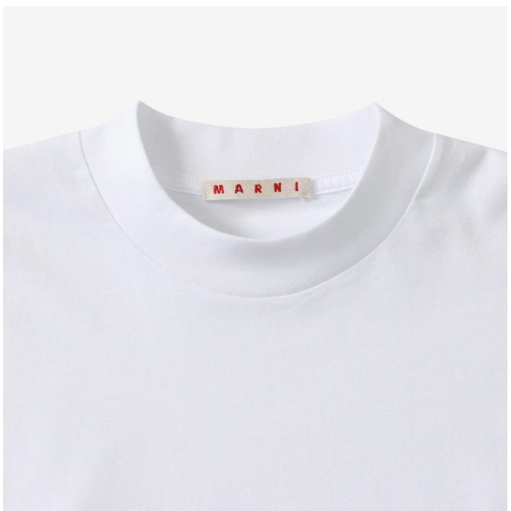 Marni Humu0223p1 UScS87 Low01 Логотип Мужская S Короткий рукав Футболка