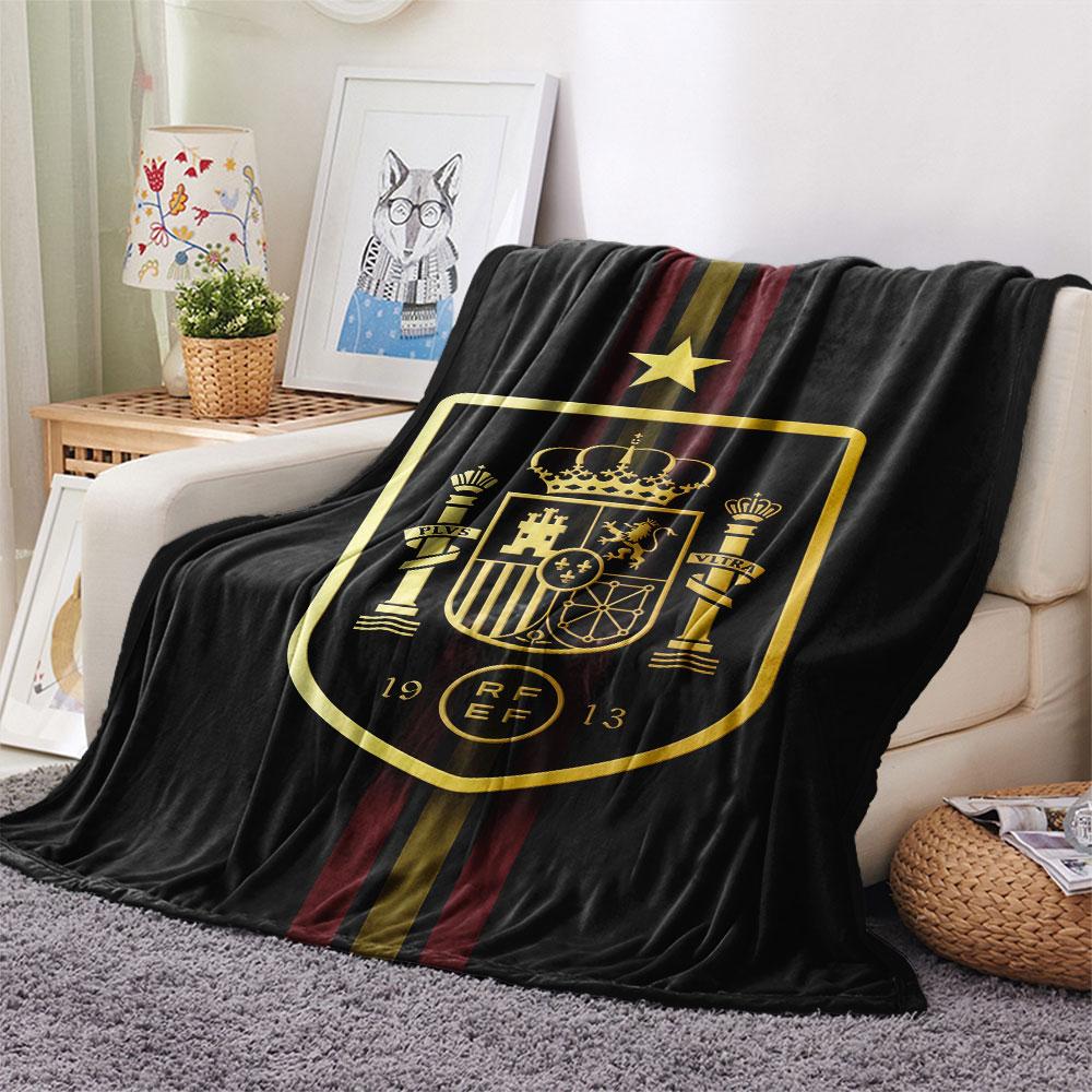 Spain Art Printed Flannel Blanket, soft throw for bedroom sofa, washable, fan merchandise, great gift.