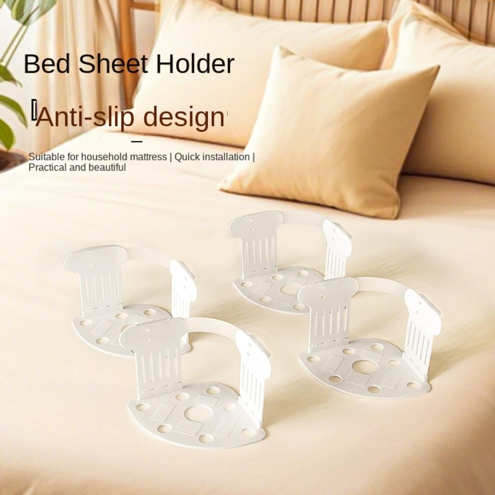 4pcs Anti-run Quilt Sheet Fixator Heavy Duty Bed Sheet Corner Fastener Bed Sheet Holder  Bed Pegs