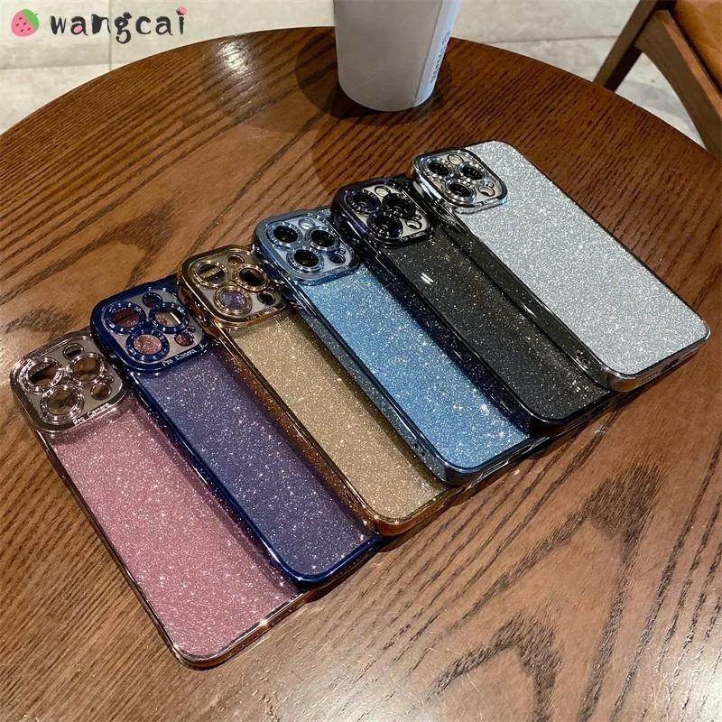 Для Tecno Spark 10 9 8 7 Pro 10C 7T 6 GO 2022 2020 8C 6 Air Блестящий Мягкий Чехол с Блестящей Бумагой Чехол с Полным Покрытием