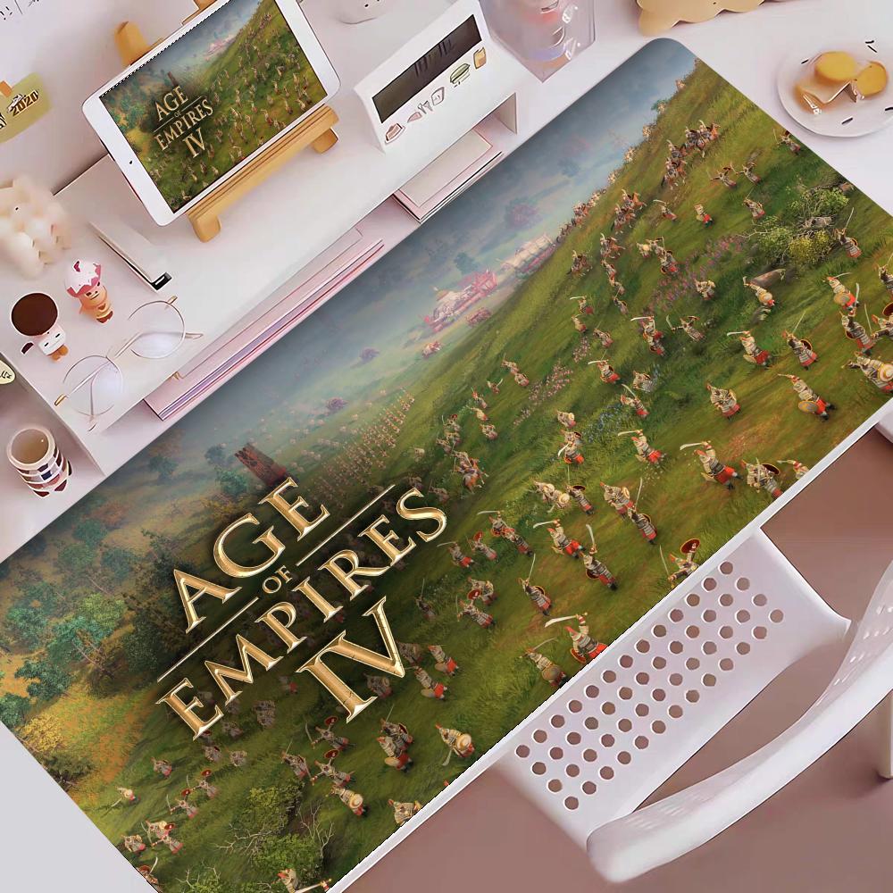 Age Of Empires Gaming Mouse Pad E-sports Gaming Mouse Pad Oversized Personalized Desk Pad Keyboard Mouse Pad Non-Slip Desk Mat