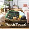 Garbage truck Rug Floor Mat for Living Room or Bedroom Soft and Comfortable Carpet a Gift for Birthday and Holiday.DFF0925370
