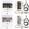 Изысканные ювелирные аксессуары серьги DIY Craft 1 коробка золотисто-серебристого цвета для изготовления ювелирных изделий подарочный набор с инструментами ручной работы