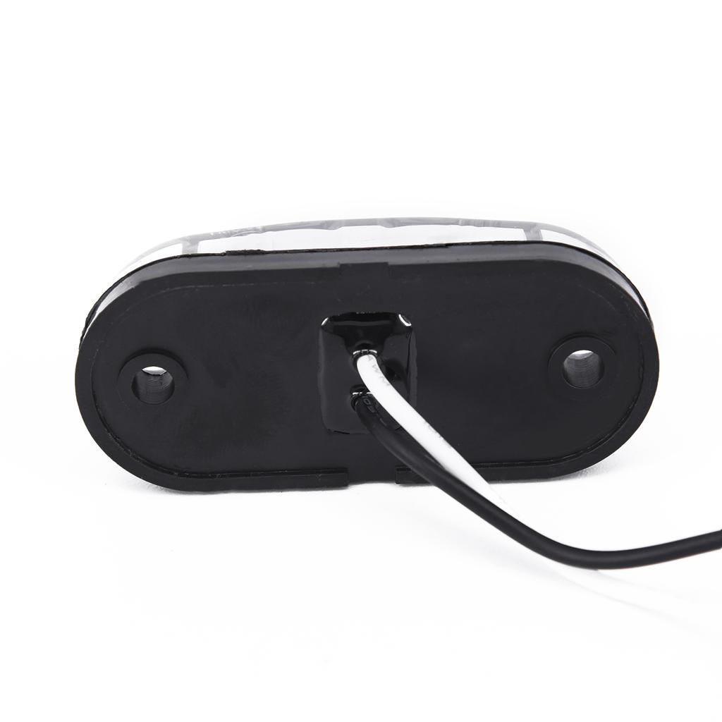 2pcs Set White 12V LED Car Side Marker Tail Light 24V Trailer Truck Lamp