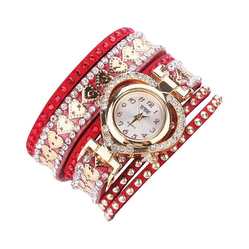 Diamond Bracelet Watch Circle Ladies Love Student Girlfriend Bracelet Watch Women's Watch