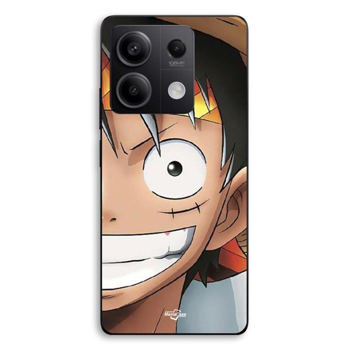 Coque de téléphone - MANIACASE - Xiaomi Redmi Note 13 5G - Silicone TPU - Motif Monkey D. Luffy (One Piece) - Noir