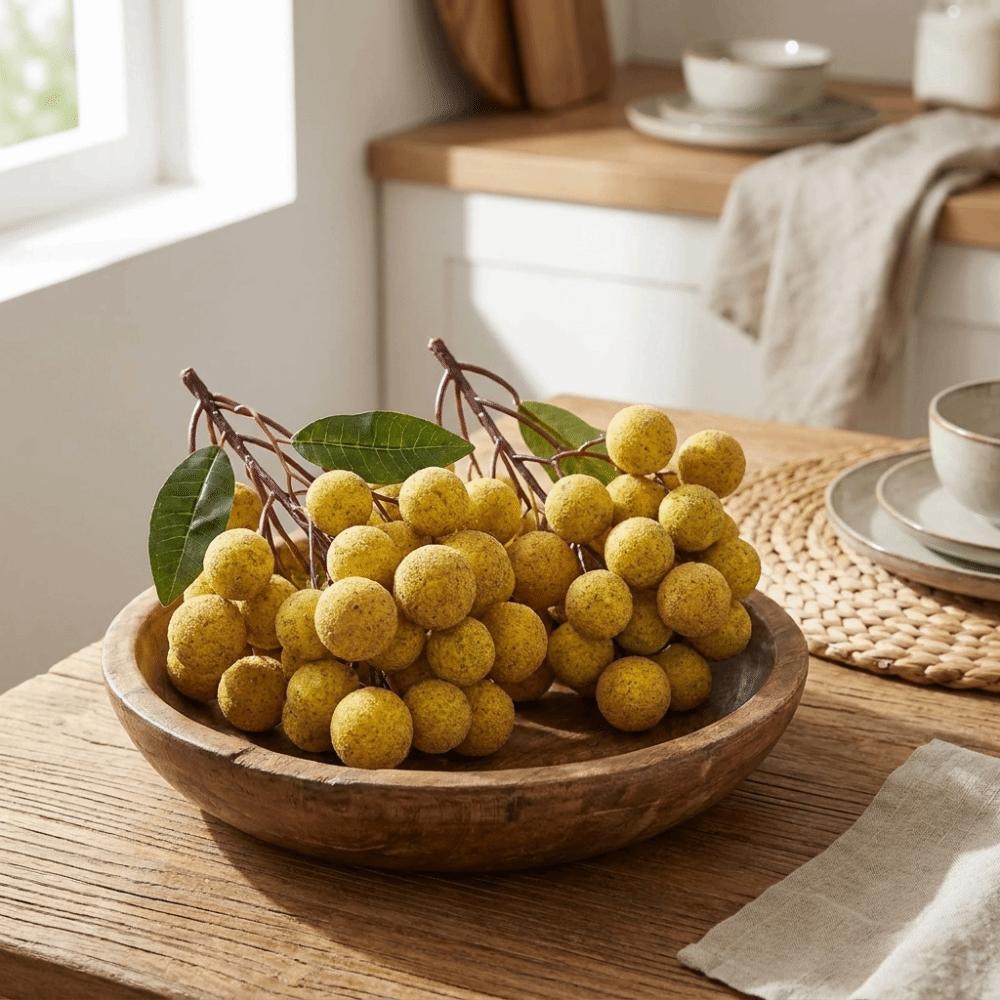 Handicrafts Artificial Fruit Lifelike Foam Longan Model Simulation Longan Shopwindow Ornament