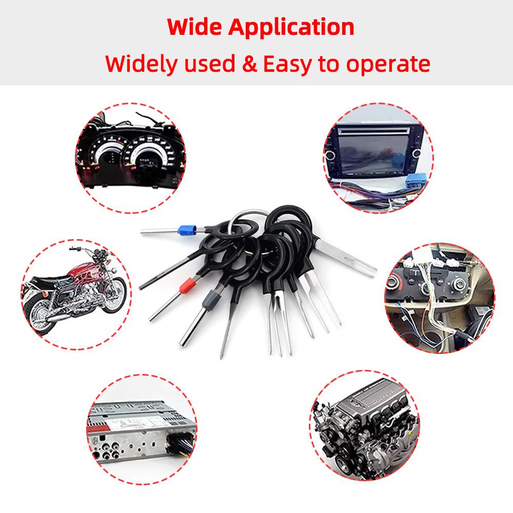 41/11 шт. Набор для разборки клемм Инструмент для разборки Набор для разборки контактов электрических разъемов Экстрактор контактов Инструмент для извлечения клемм