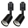 Zevnico Duct Rail Spotlights, Set of 2, E26 Base, Adjustable Angle, LED Spotlights, Duct Rail Lights, Lighting Bar Spotlights, Black