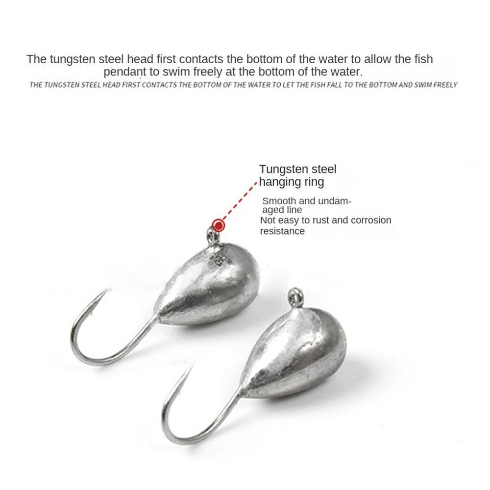 5 шт. 0,1 г-4,89 г блесна металлическая блесна джиггинг вольфрамовый крючок 2024 зимняя приманка для подледной рыбалки алмаз