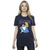 Disney Womens/Ladies Alice In Wonderland Flowers Cotton Boyfriend T-Shirt